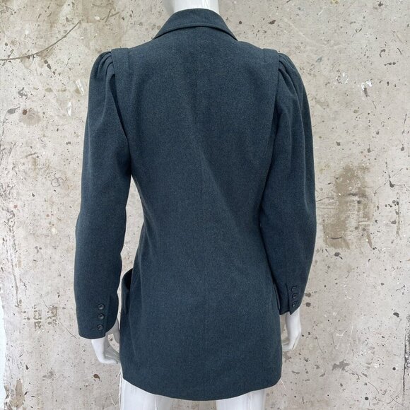 Emanuel Ungaro Parallele Forest Green Riding Jacket Made In Italy, Luxe S/M - Picture 5 of 6